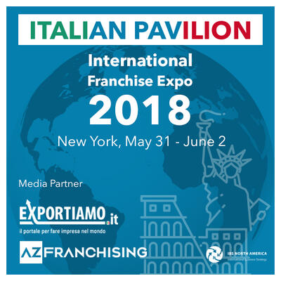 Exportiamo e AZ Franchising media partner ufficiali IFE 2018! 